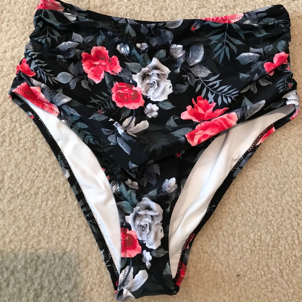 High waisted bikini bottom